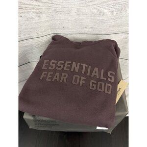 NWT Fear Of God Essentials Plum Hoodie Size S